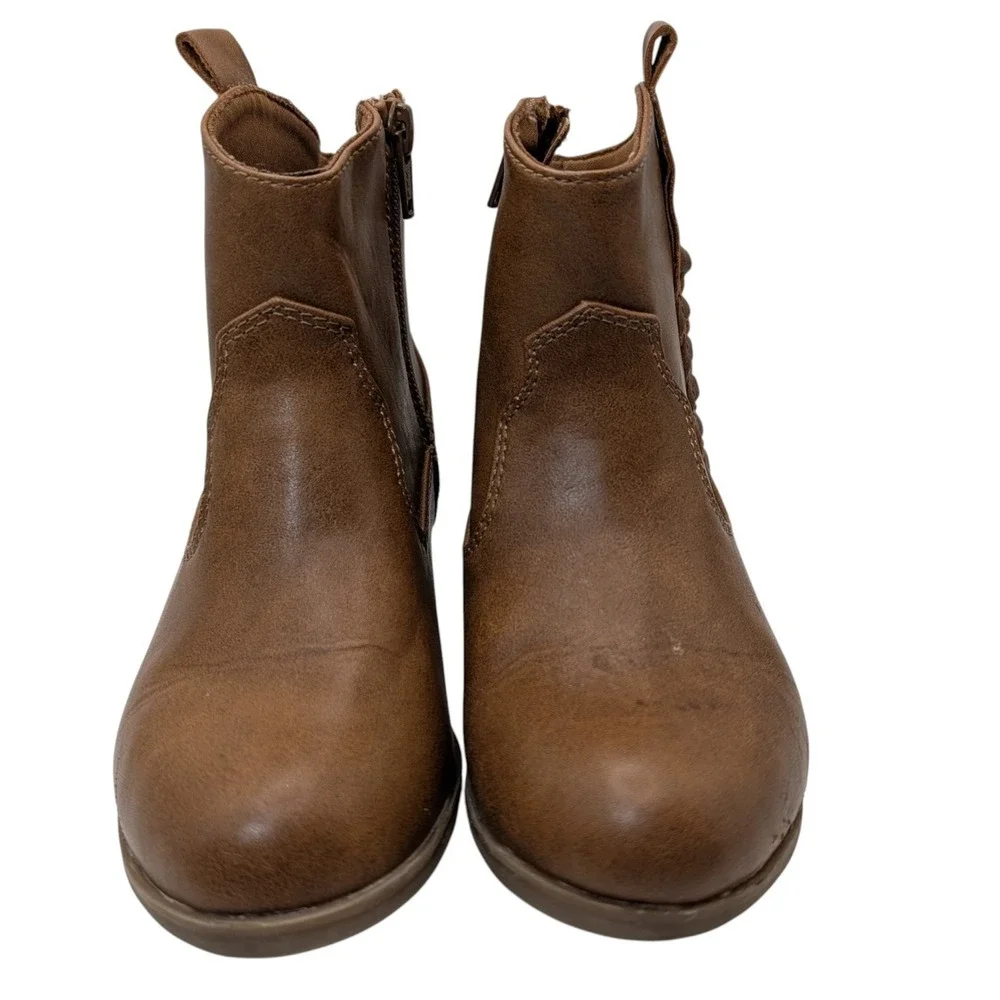 Sonoma Ankle Boots Brown Zipped Memory Foam Goods For Life Girls Thirteen SEE